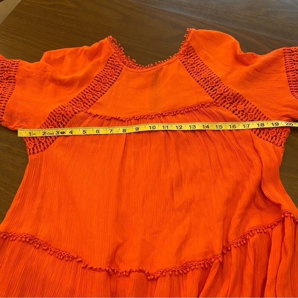 Patrons of Peace Boho Coral Tunic Dress Size Small - Picture 5 of 9